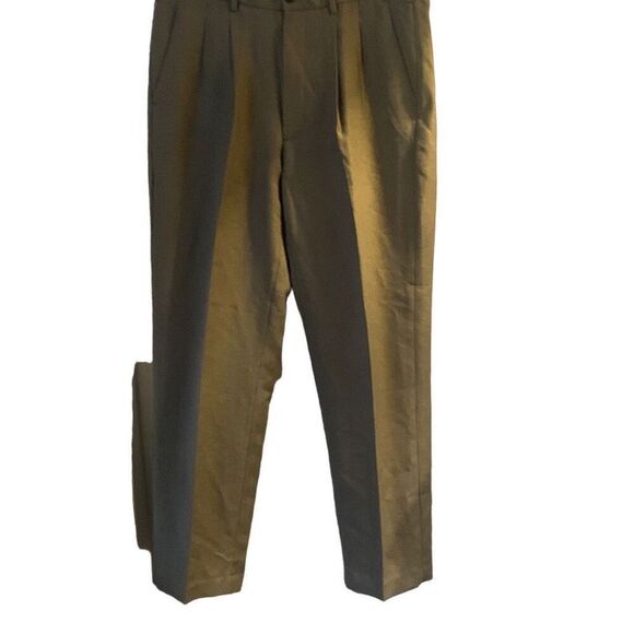 Pre Owned Men’s Geoffrey Beene Dress Pants Subtle Checker Print Sz 36X32 Casual - Picture 1 of 14